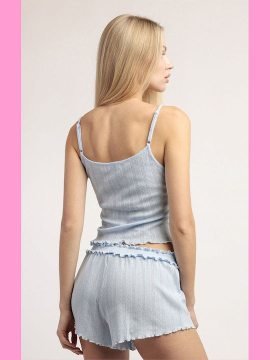 Admas Sommer Babydoll Hellblau Admas Sommer Babydoll Hellblau