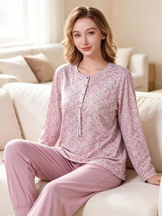 Goodnight Set De Pijamale De Vară Pentru Femei Roz