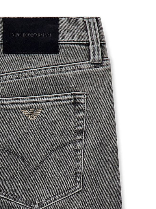 Men's Elastic Slim Fit Jeans Pants Anthracite