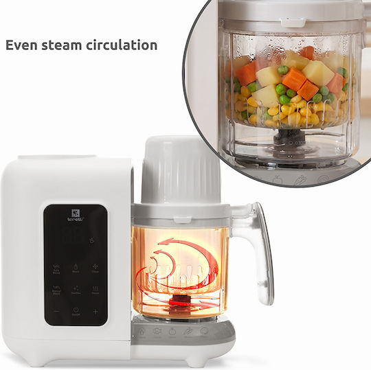 Lorelli Healthy Baby Chef Ατμομάγειρας με 2 Επίπεδα Μαγειρέματος με Μπλέντερ 2lt