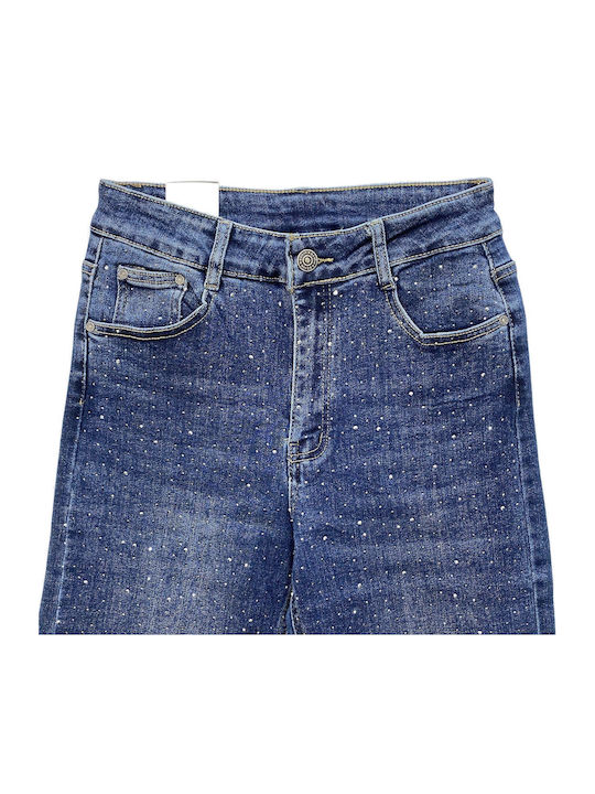 High Rise Women's Jean Pants in Wide Leg Style
