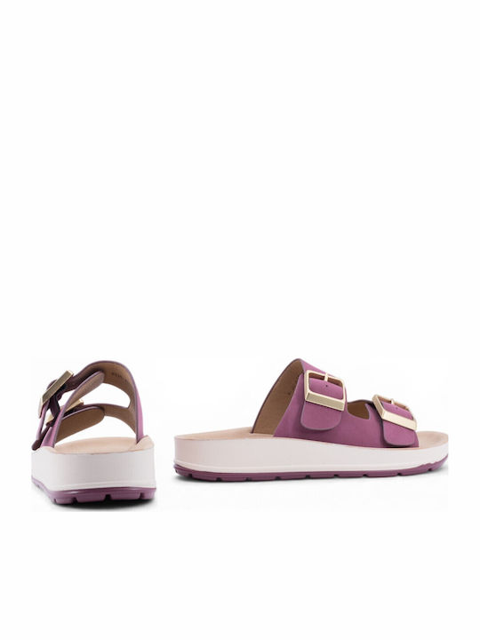 Sandale casual damă Burgundy