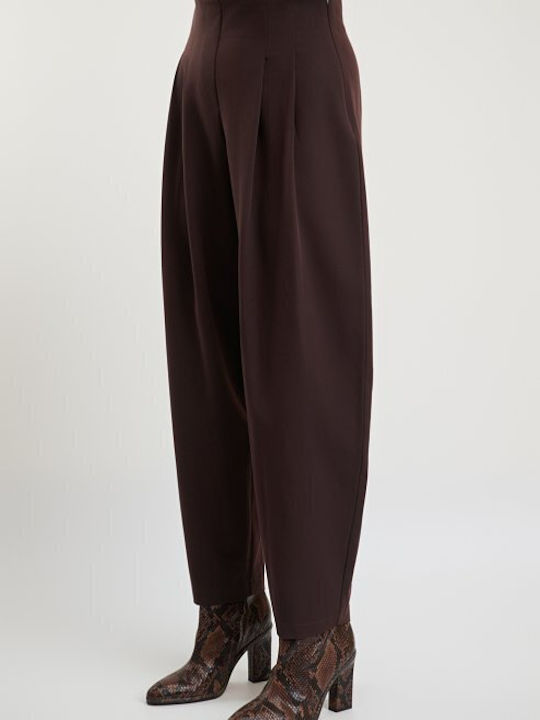 Désirée Damenhose Hochgebirge Stoff mit Gummiband Slim Passform Braun