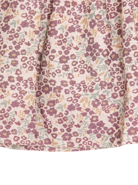 Girls Dress Floral Purple