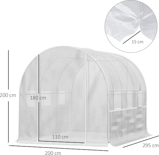 845-611WT Gewächshaus Tunnel 2.95x2x2m