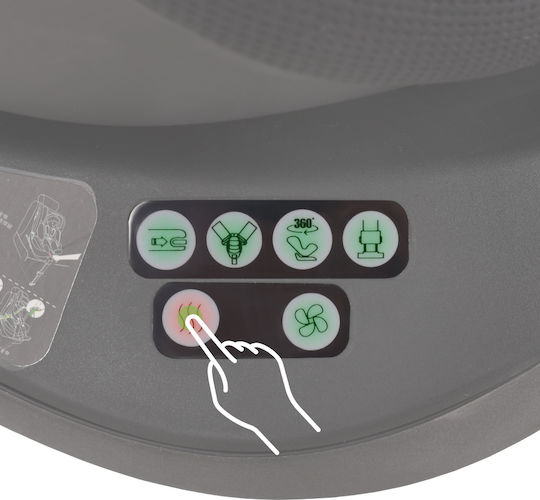 Bebe Stars Air Touch i-Size 360° Столче за кола i-Size с Isofix Зелен 0-36 кг