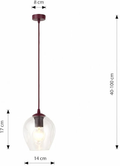 Emibig Pendant Ceiling Light Transparent