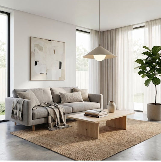 Emibig Beige Pendant Light