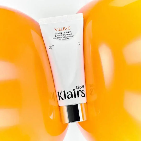 Dear, Klairs Vitamin Toning Barrier Face Cream for Moisturizing, Anti-aging & Brightening with Vitamin C 60gr
