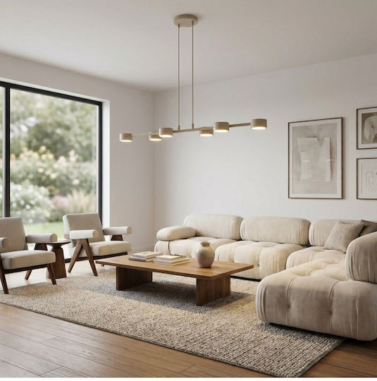 Emibig Beige Pendant Ceiling Light