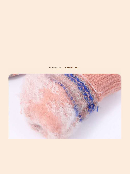 Grau Gestrickte Handschuhe