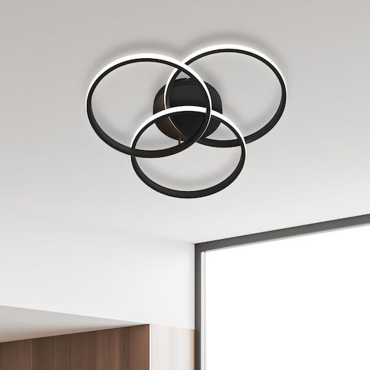 Vivalux MEDELIN-C Ceiling Light 49.4 cm Black with Integrated LED