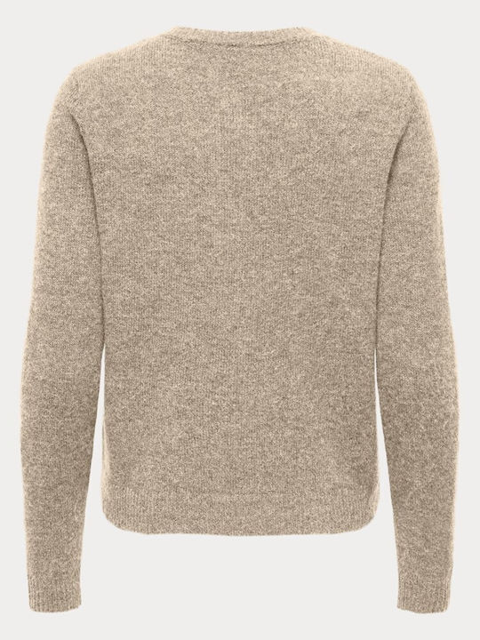 Lange Gestrickte Damen Strickjacke Mit Knöpfen Humus