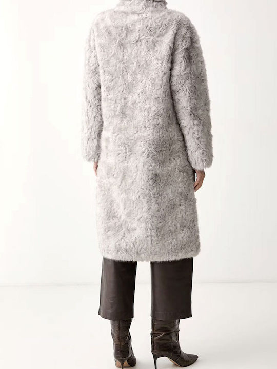 Short Women's Fur Light Grey