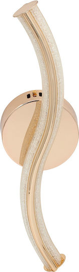 Keskor Wall Lamp with Integrated LED Gold 12x9x40cm