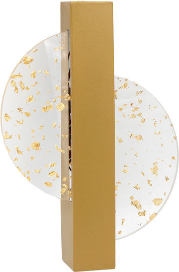 Keskor Wall Lamp with Integrated LED Gold 17x4.5x25cm