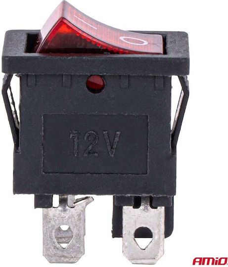 04440/am Amio Ein-Aus-Schalter Rocker 12/24v 20a Rote Beleuchtung – Fahrzeuge & Industrielle Anwendungen 1 Stück 04440/am