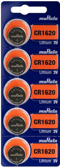 Murata Baterii Litiu pentru ceasuri CR1620 3V 5buc