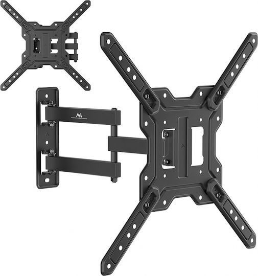 Maclean Energy MC-759 N Βάση Τηλεόρασης Τοίχου έως 65" και 30kg Μαύρο