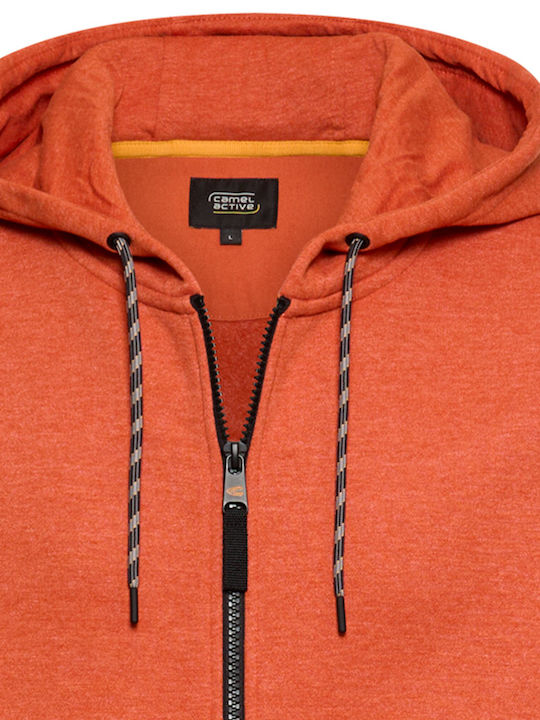 Men's Hooded Cardigan Orange