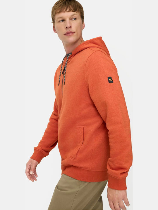 Men's Hooded Cardigan Orange