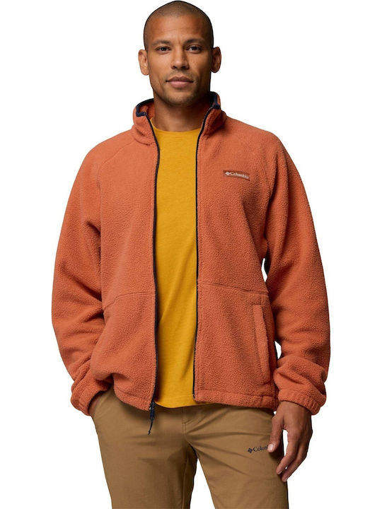 Men's Fleece Jacket Orange
