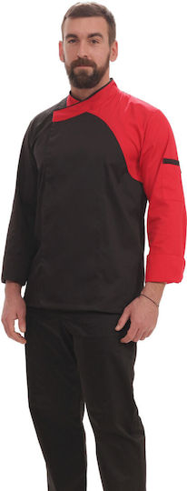 The Uniform Company Kochjacken 100% Baumwolle Schwarz