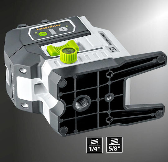 Laserliner Pro PowerLine-Laser G360P Rotary Laser Level with Green Beam 18V with Working Range 60m