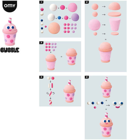 Omy Подредба За Изработка На Глина Air Dry Clay Bubble