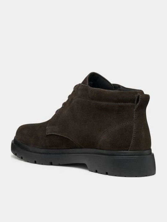 U Spherica Ec1 Abx Leather Men's Boots Brown