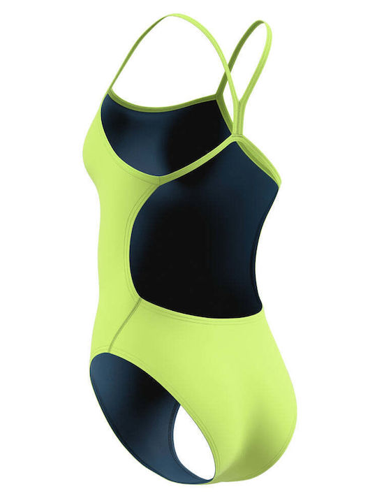Costum de baie întreg verde-lămâie
