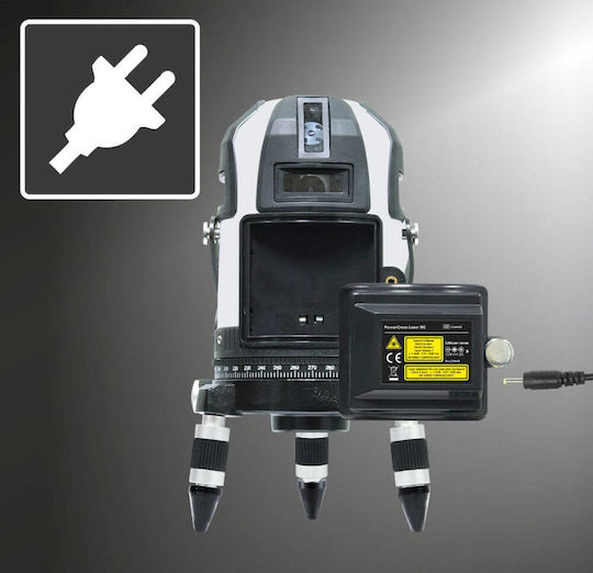 Laserliner PowerCross-Laser 8G Γραμμικό Αλφάδι Laser Πράσινης Δέσμης 5V με Εύρος Εργασίας 55m