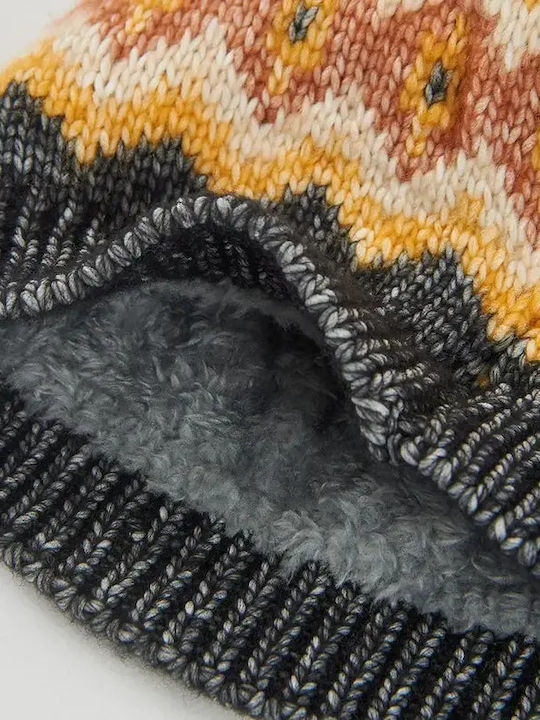 Kinder Beanie Gestrickt Grau