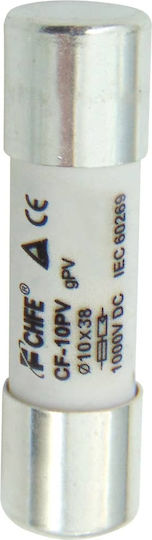 Sicherung Zylindrisch Keramik 10x38mm 6A für Photovoltaik (01.165.0051) 1Stück