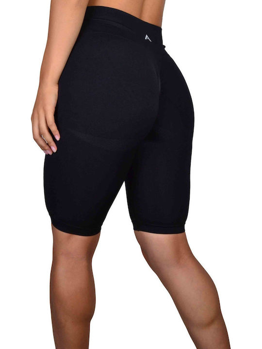 Training Women's Bike Firming High Waist & Push Up Black Leggings