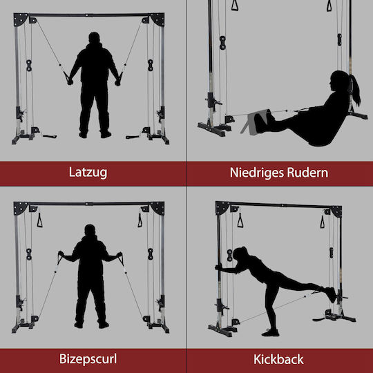 Echipament Multifuncțional de Fitness cu Greutăți 50 kg