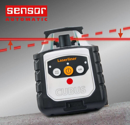 Laserliner Cubus 210 S Set Rotary Laser Level with Red Beam 1.2V Working Range 1.5m