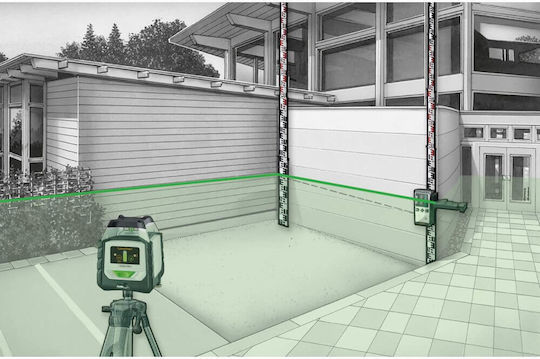 Laserliner Duraplane G360 Set Περιστροφικό Αλφάδι Laser Πράσινης Δέσμης 7.4V με Εύρος Εργασίας 1.75m