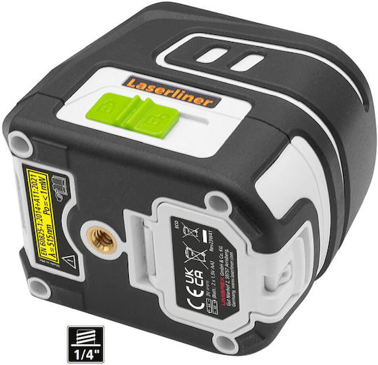 Laserliner SmartCross-Laser GX Γραμμικό Αλφάδι Laser Πράσινης Δέσμης 1.5V με Εύρος Εργασίας 1.5m