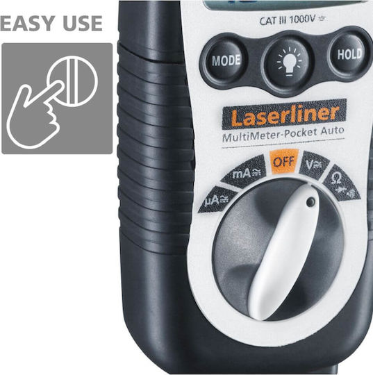 Laserliner Laserliner Digitalmultimeter mit Messung AC DC Widerstand LL-083.032E