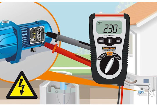Laserliner Laserliner Digitalmultimeter mit Messung AC DC Widerstand LL-083.032E