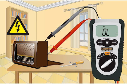 Laserliner Laserliner Digitalmultimeter mit Messung AC DC Widerstand LL-083.032E