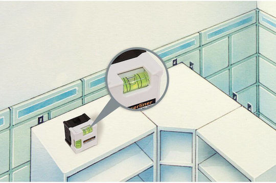Laserliner LaserCube Lineares Laser-Nivelliergerät Rote Lasersstrahl 1,5V mit Arbeitsbereich 5m
