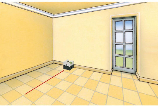 Laserliner LaserCube Lineares Laser-Nivelliergerät Rote Lasersstrahl 1,5V mit Arbeitsbereich 5m