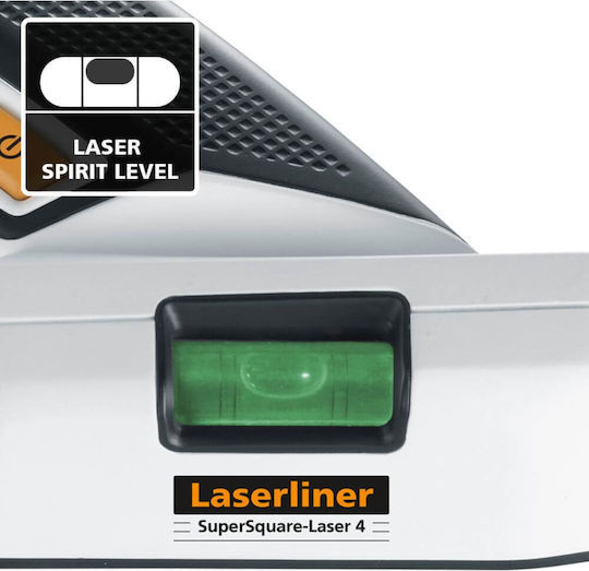 Laserliner SuperSquare-Laser 4 Line Laser Level Red Beam 1.5V with Working Range 15m