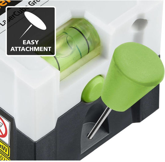 Laserliner LaserCube Γραμμικό Αλφάδι Laser Πράσινης Δέσμης 3.7V με Εύρος Εργασίας 10m