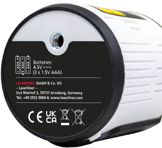 Laserliner EasyCross-Laser Γραμμικό Αλφάδι Laser Πράσινης Δέσμης 1.5V με Εύρος Εργασίας 40m