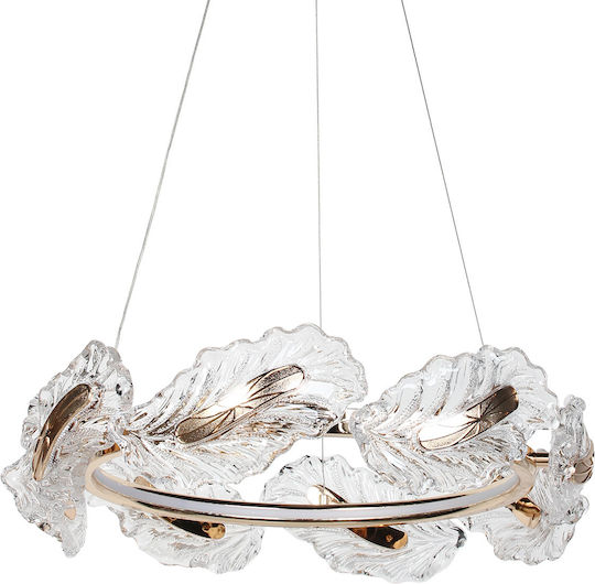 Keskor Ceiling Light Gold LED 62x62x17cm
