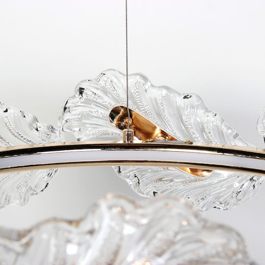 Keskor Ceiling Light Gold LED 62x62x17cm