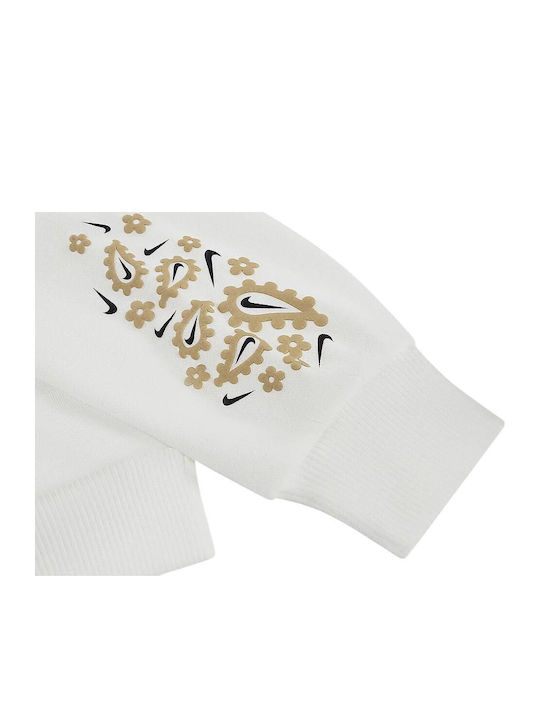 Retro Kinder Sweatpants Set Mit Bluse Weiß